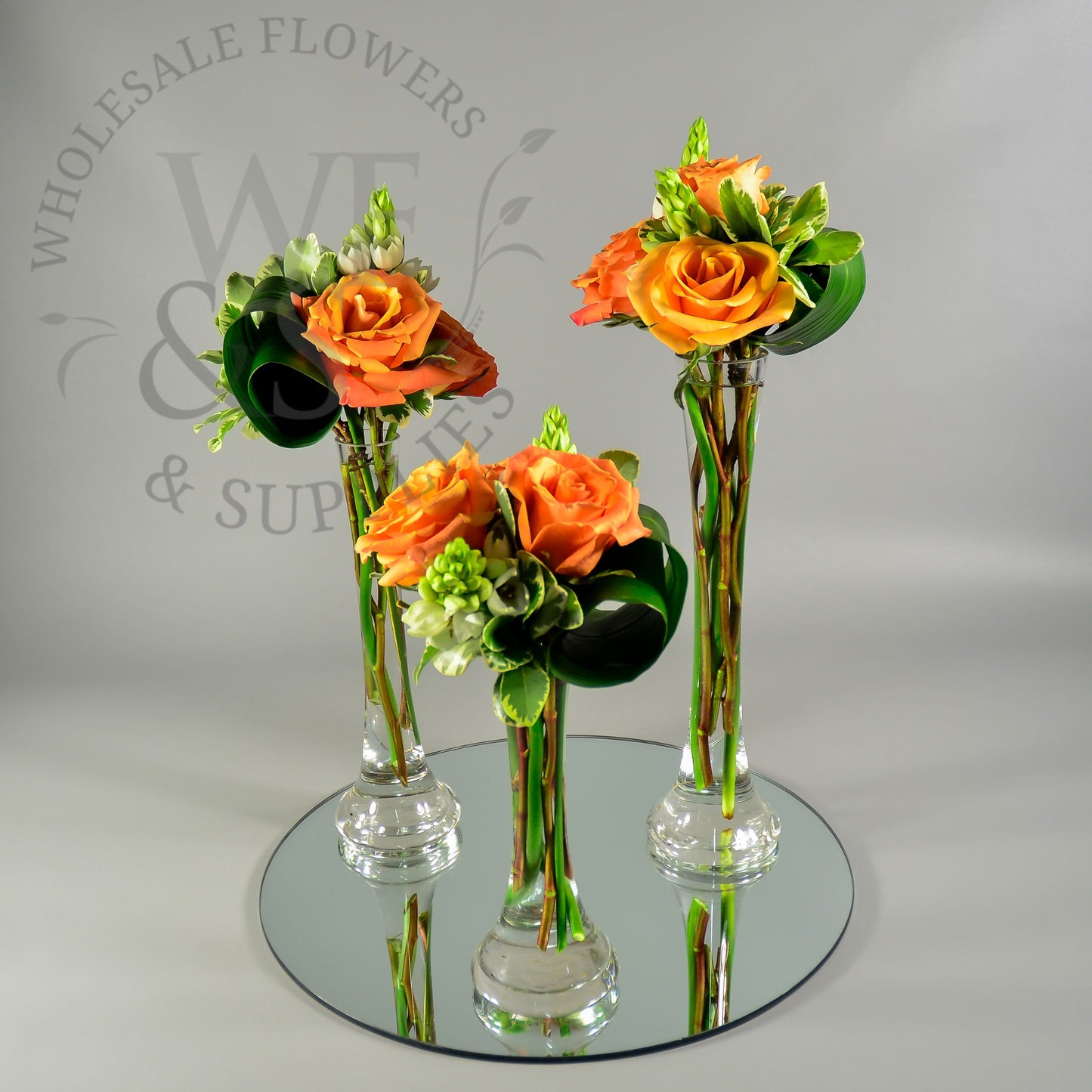 Mini Glass Bud Tower Vase 12 inches Tall