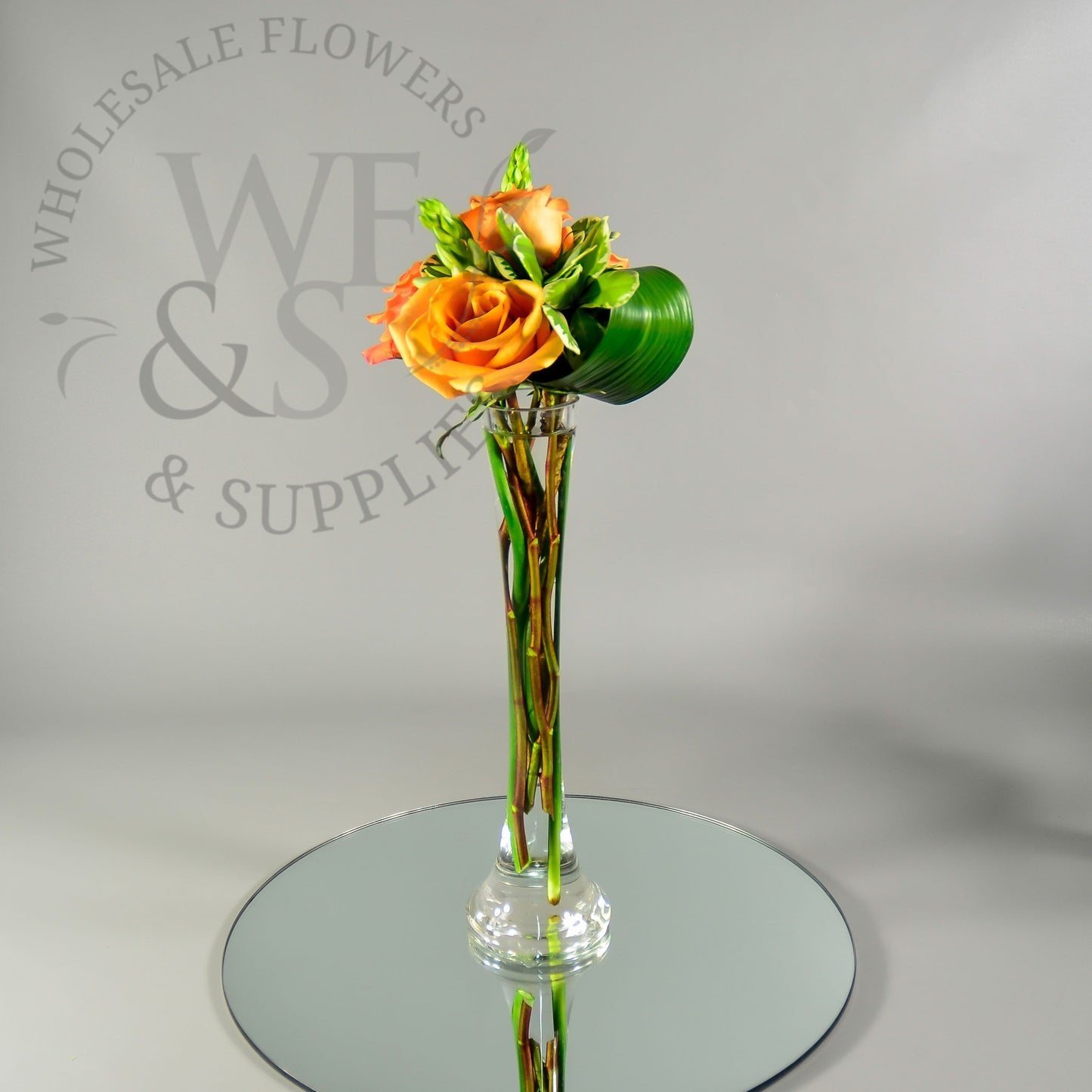 Mini Glass Bud Tower Vase 12 inches Tall
