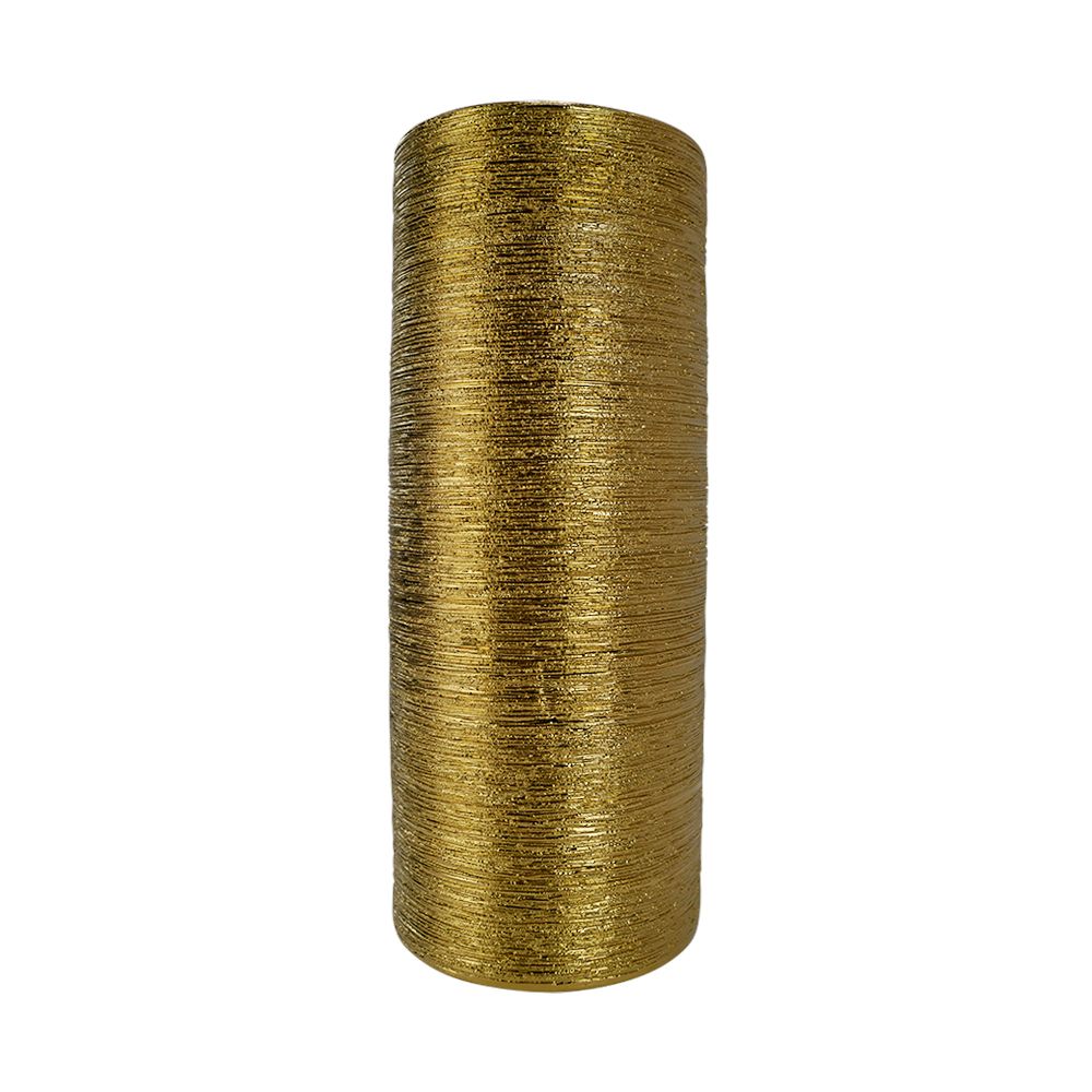 12inch Ceramic Cylinder Vase - Gold Etched