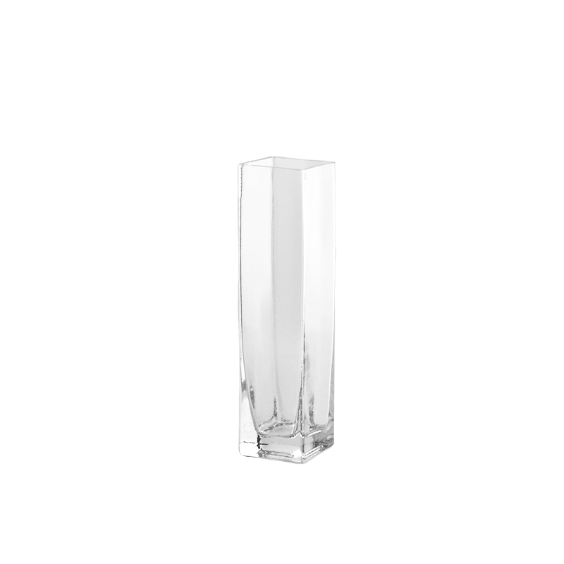 Square Glass Bud Vase 7.8 x 2 x 2