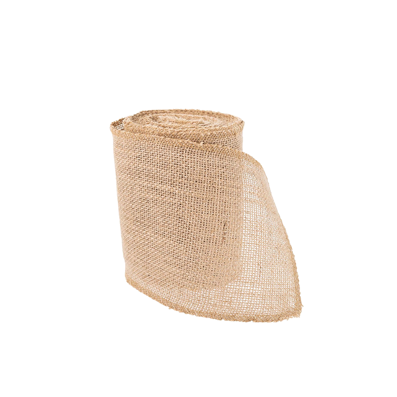 Natural Burlap Ribbon - 6"x10yds