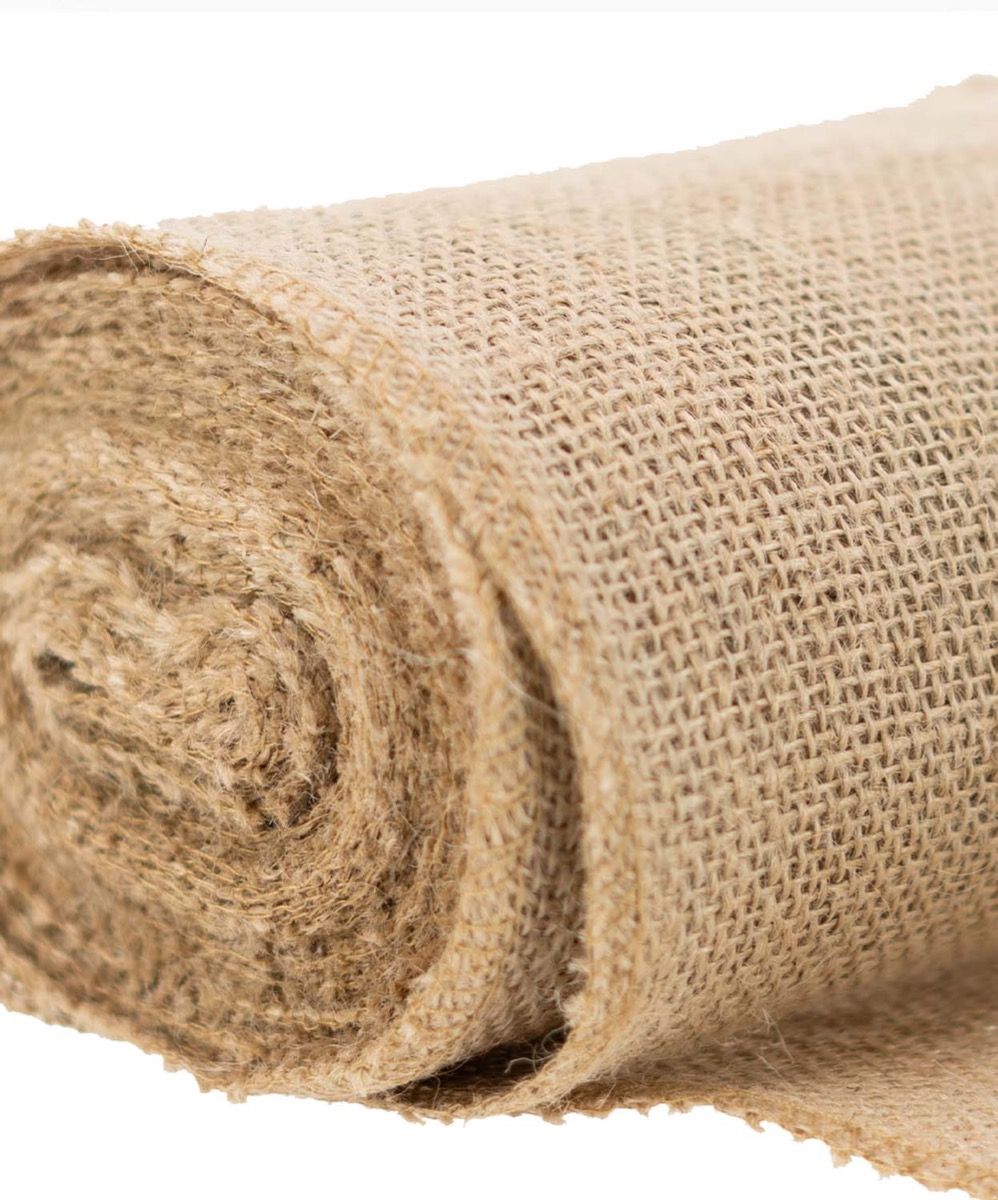 Natural Burlap Ribbon - 6"x10yds