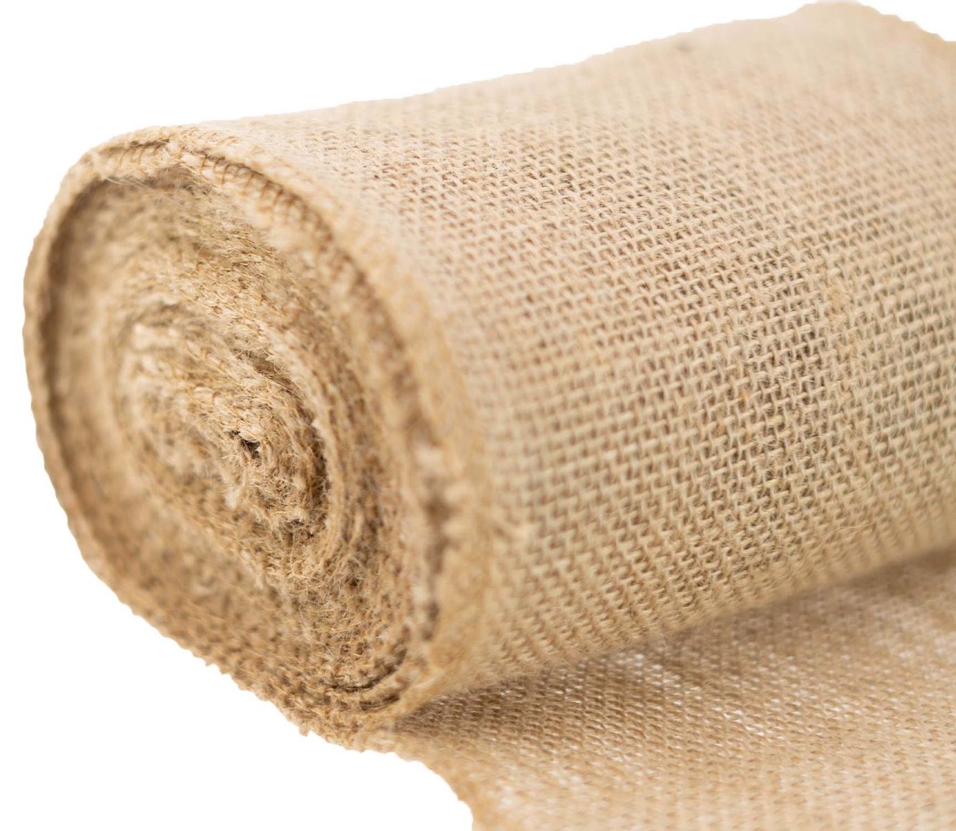 Natural Burlap Ribbon - 6"x10yds