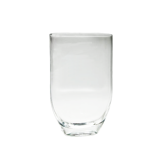 Oval Pill Glass Vase 10" Tall