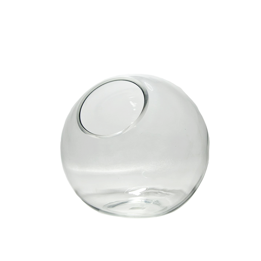 Tilted Glass Bubble Bowl Vase Medium