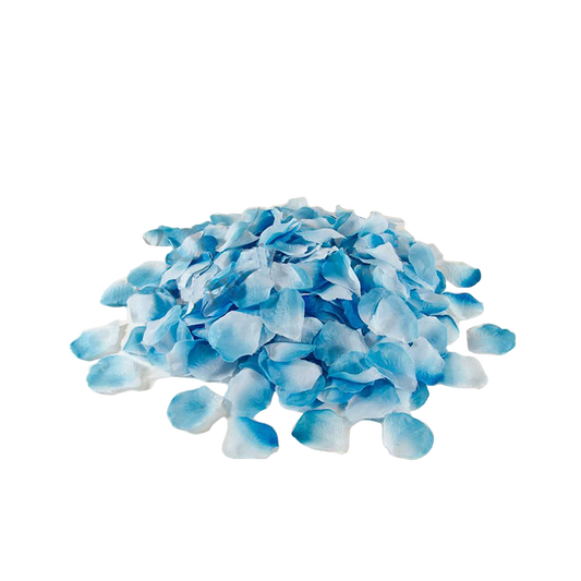 Silk Rose Petals, Bag Light Blue