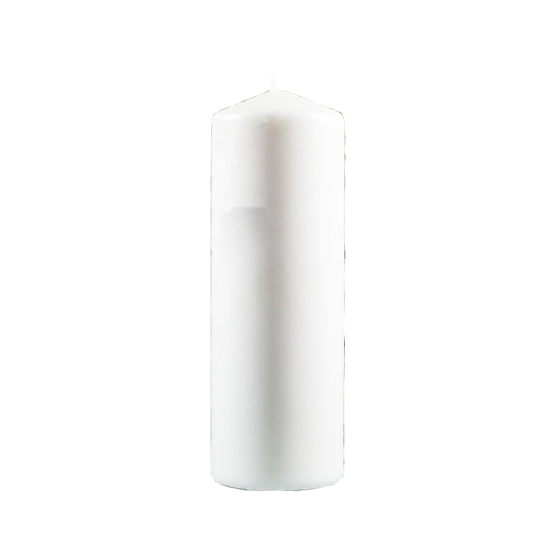 Pillar Candles White 9 inches Tall