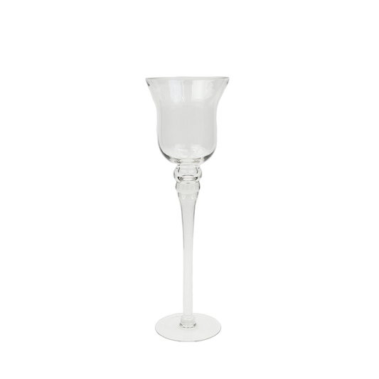 Wide Candle Holder Vase Long Stem - 16 inch