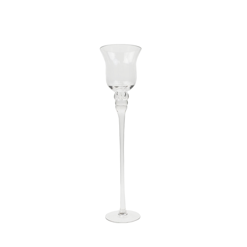 Wide Candle Holder Vase Long Stem - 20 inch