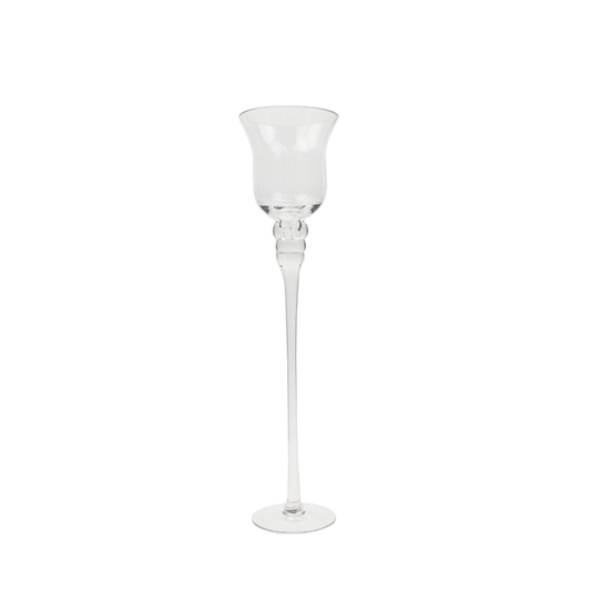 Wide Candle Holder Vase Long Stem - 20 inch