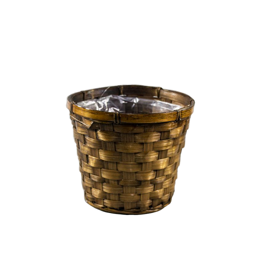 Round Tapered Wicker Basket 6.5"