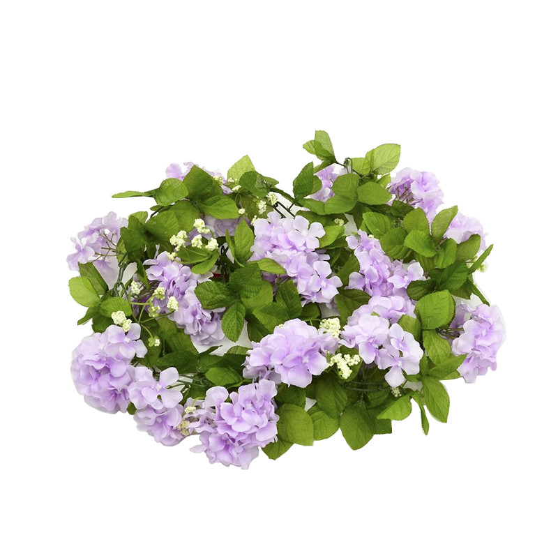 Silk Hydrangea Garland - Lavender