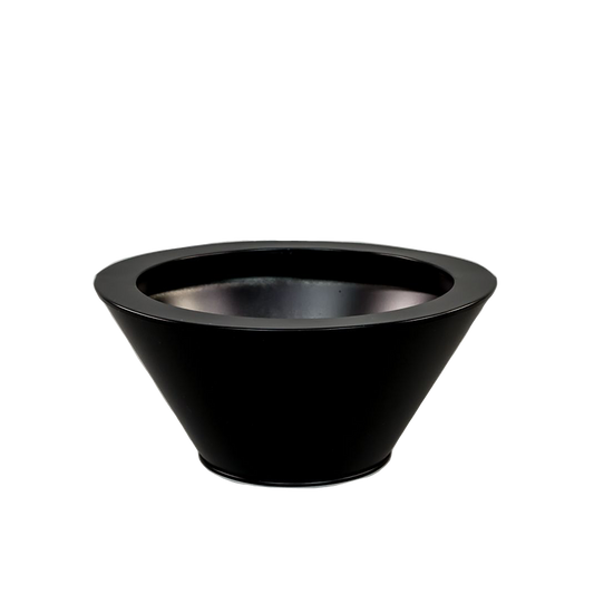 Metal Tapered Black Flower Pot Vase Container