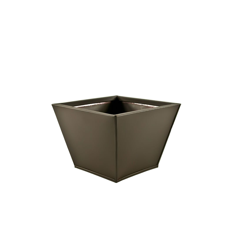 Tapered Metal Container - Bronze