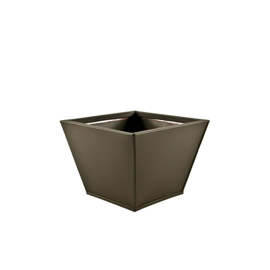 Tapered Metal Container - Bronze