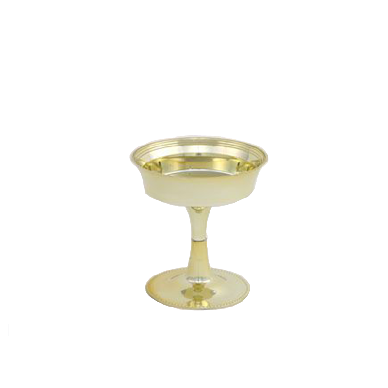Gold Plastic Pedestal Vase