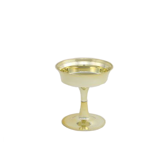 Gold Plastic Pedestal Vase