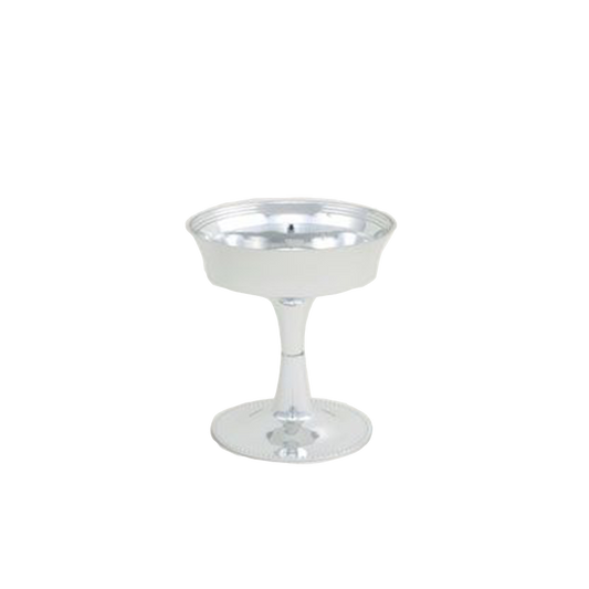 Silver Plastic Pedestal Vase