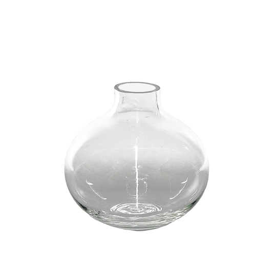 Small Round Glass Bud Vase