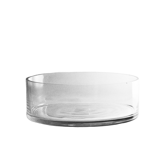 Round Dish Garden Glass Vase 12-inches wide