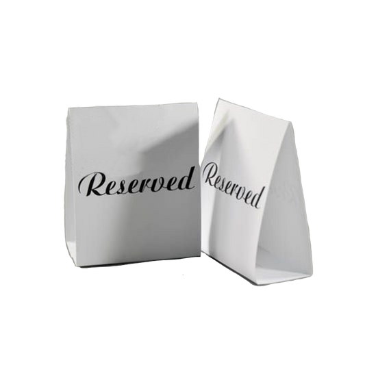 Reserved seating table tent