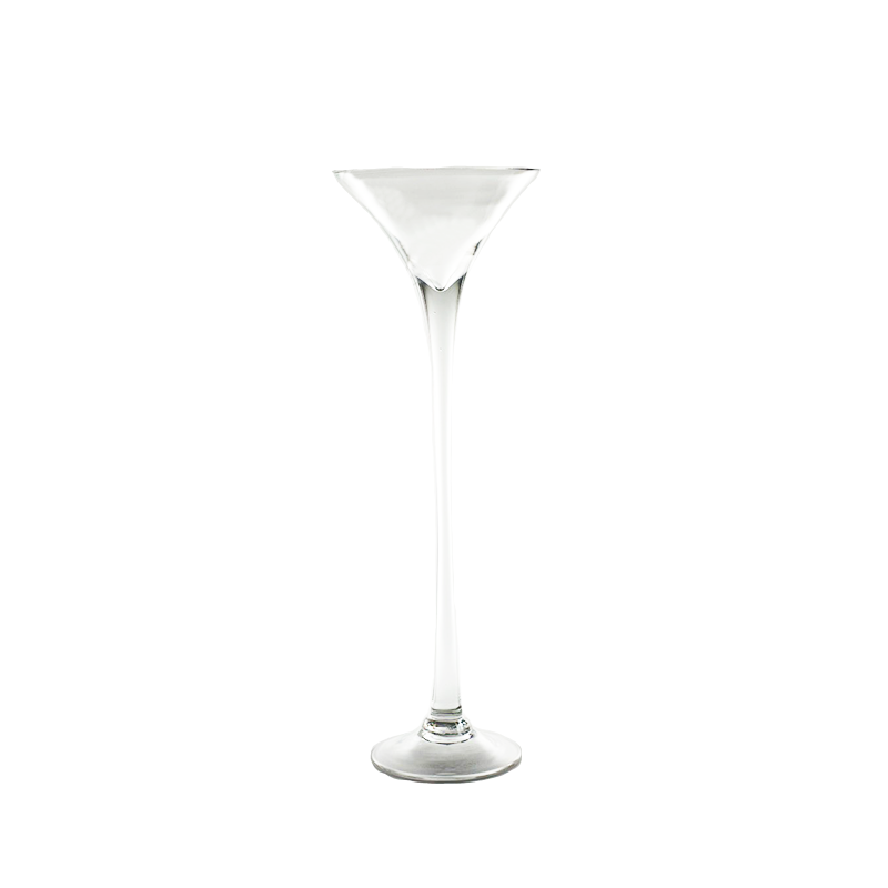 Tall Glass Martini Vase