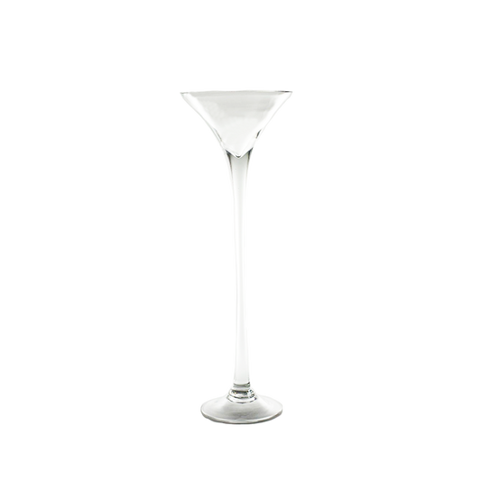 Tall Glass Martini Vase