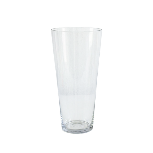 Tapered Cylinder Glass Vase 11.8" Tall