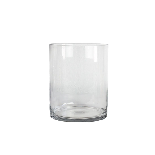 10-inch tall x 8-inch wide Glass Cylinder Vase