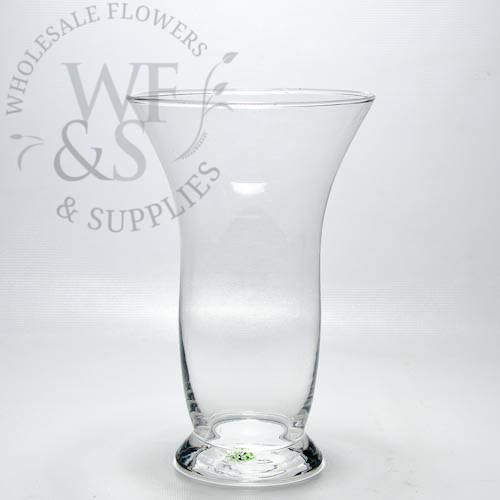 10" Glass Trumpet Vase