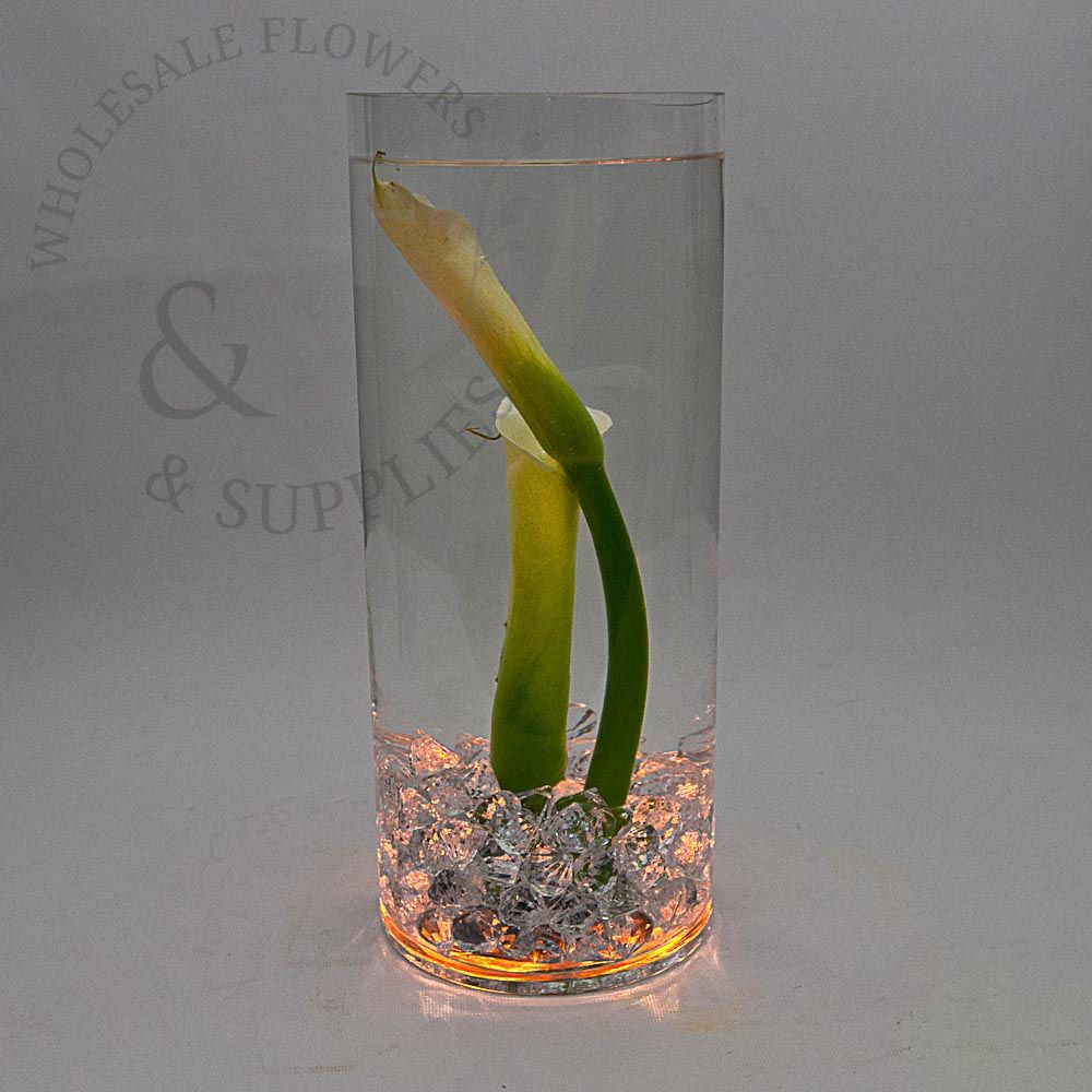 5" x 10" Clear Glass Cylinder Vase