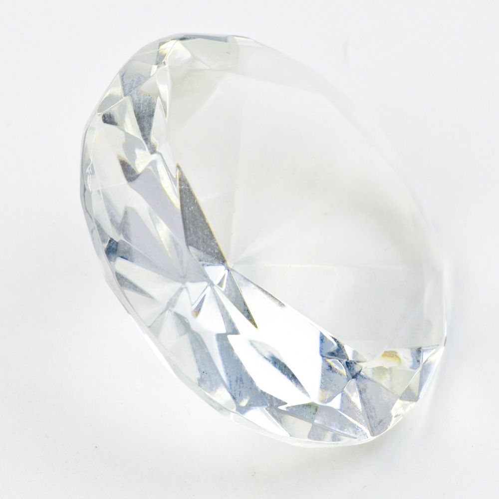 Diamond Cut Glass Gems - Pack of 12