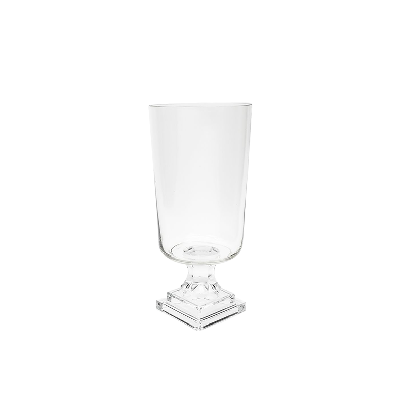 13 inch Glass Pedestal Vase