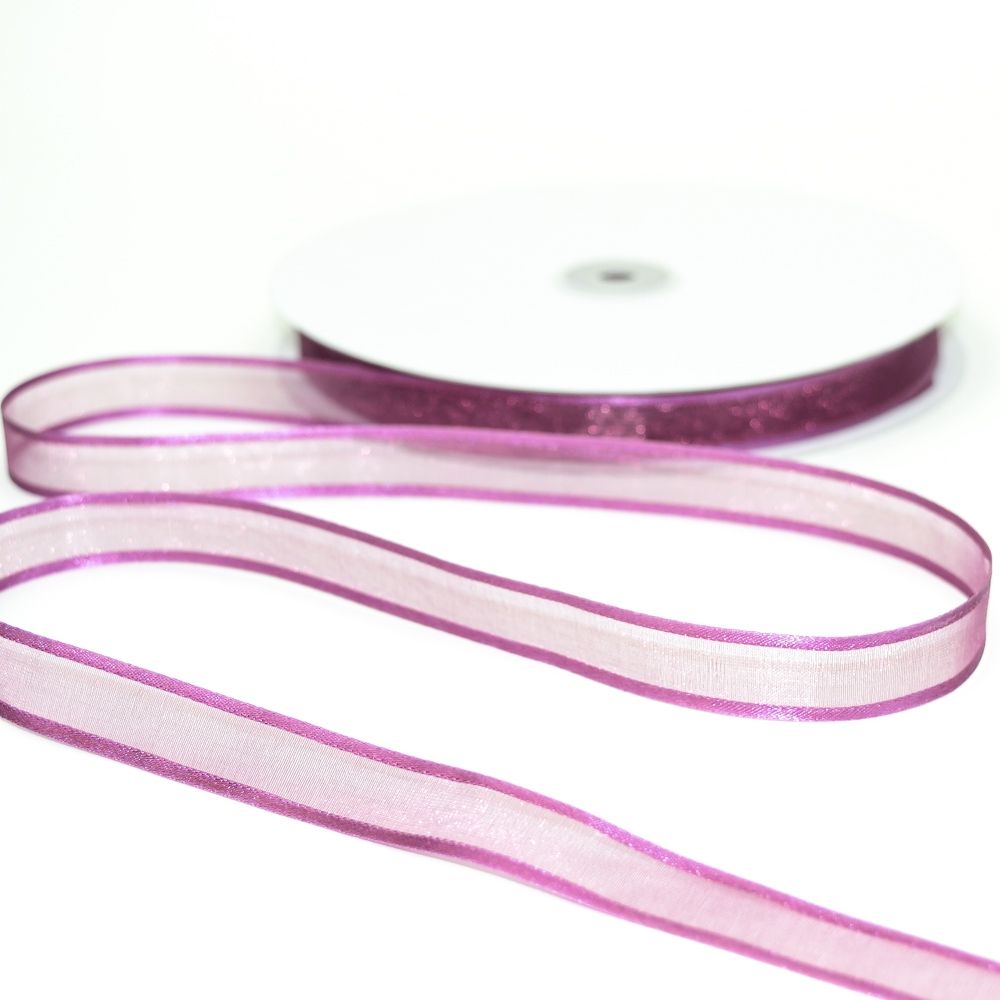 5/8in Nylon Sheer Ribbon Rose, 100 yards