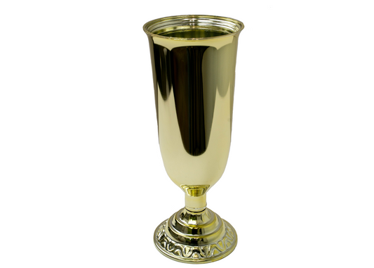 11.5" Plastic Gold Vase