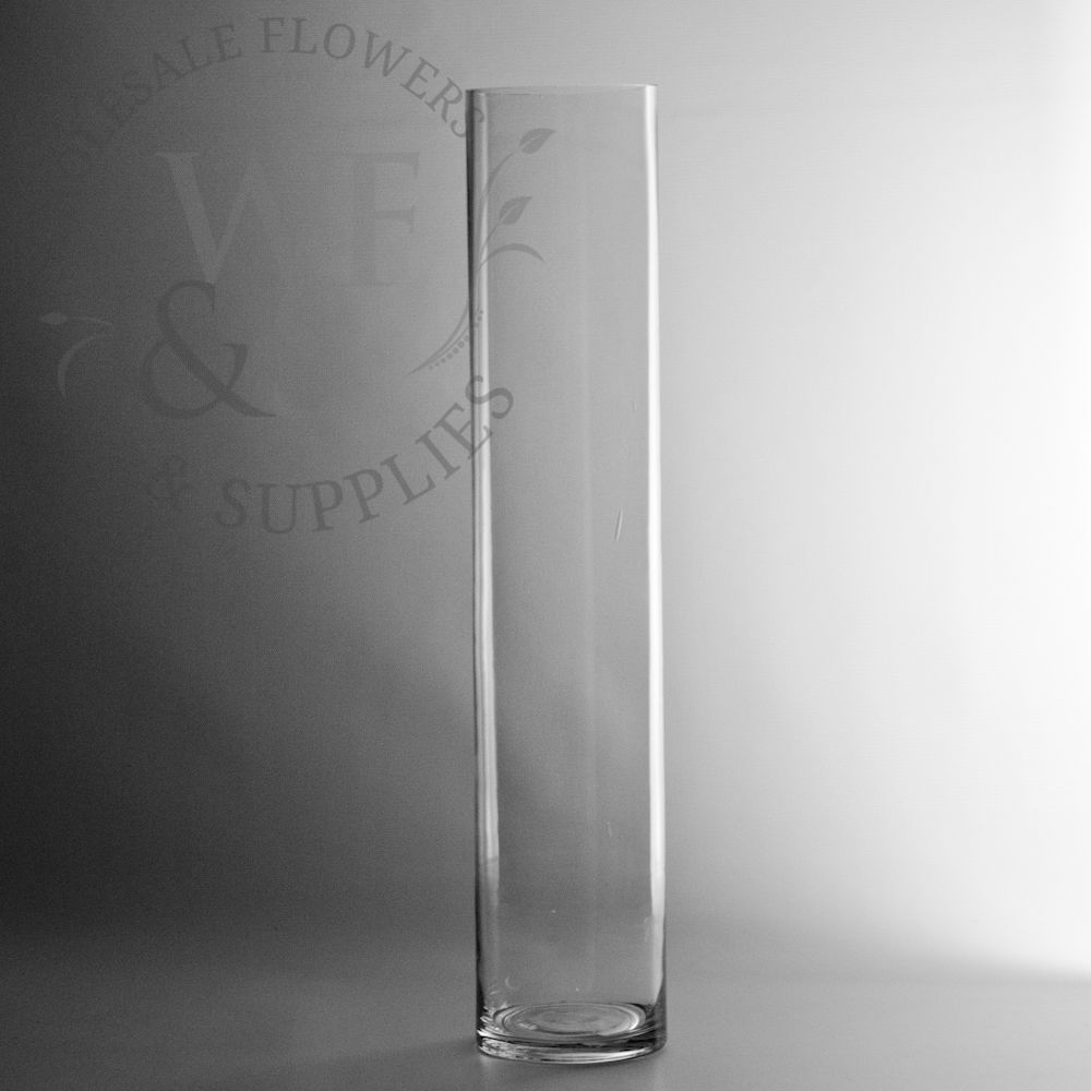 20 x 4 Glass Cylinder Vase