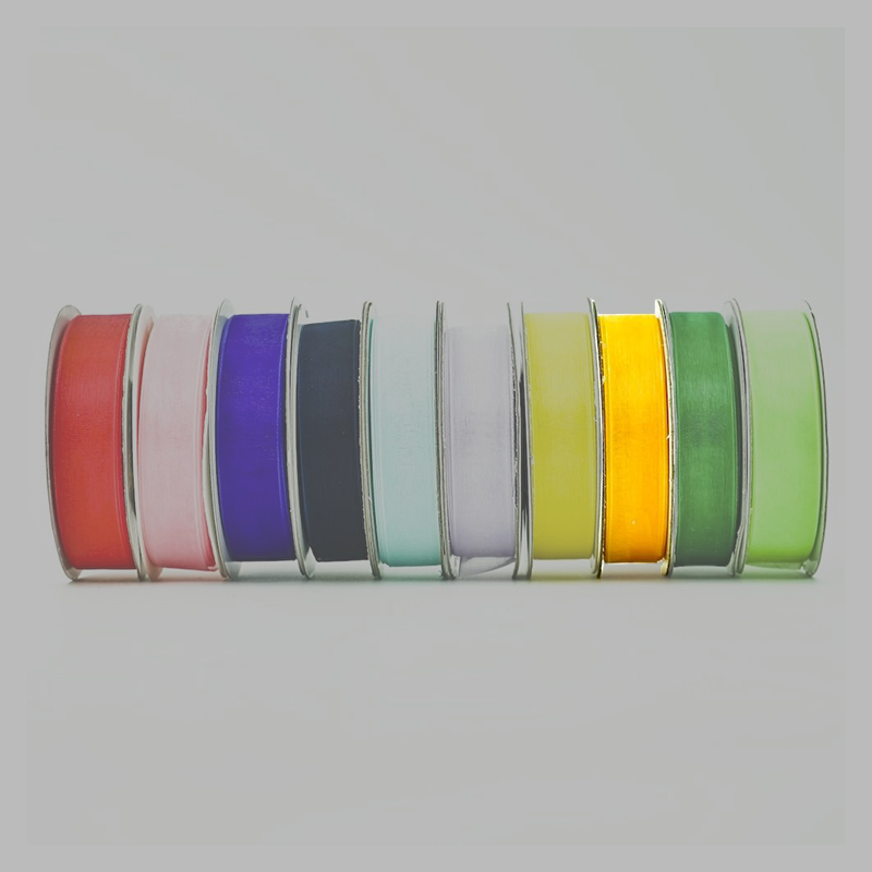 5/8" Nylon Organza Ribbon Assorted Colors