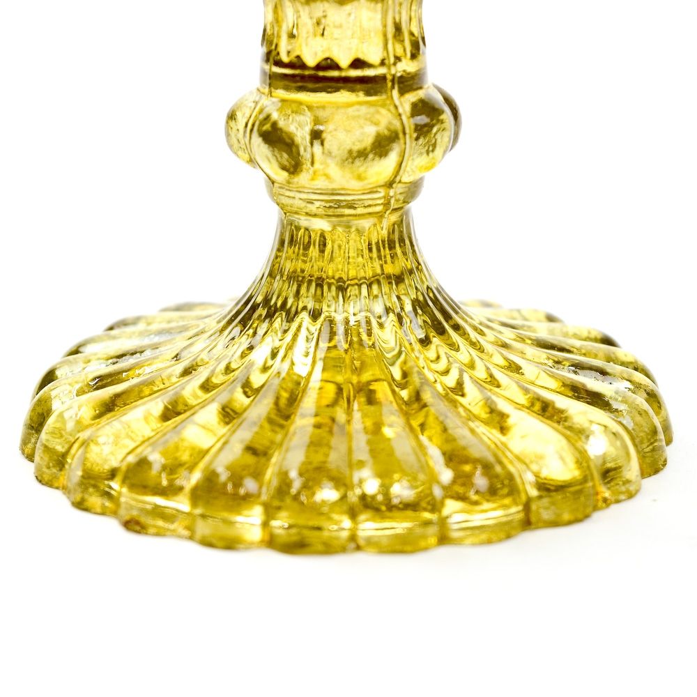 Ribbed Mercury Glass Chalice - Gold