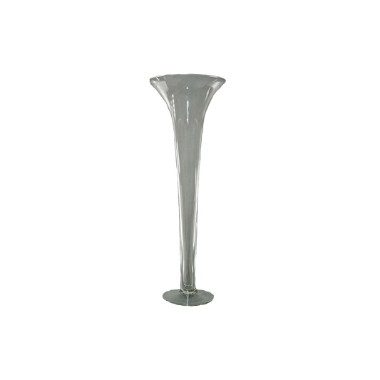 23.5" Tall Flared Glass Vase