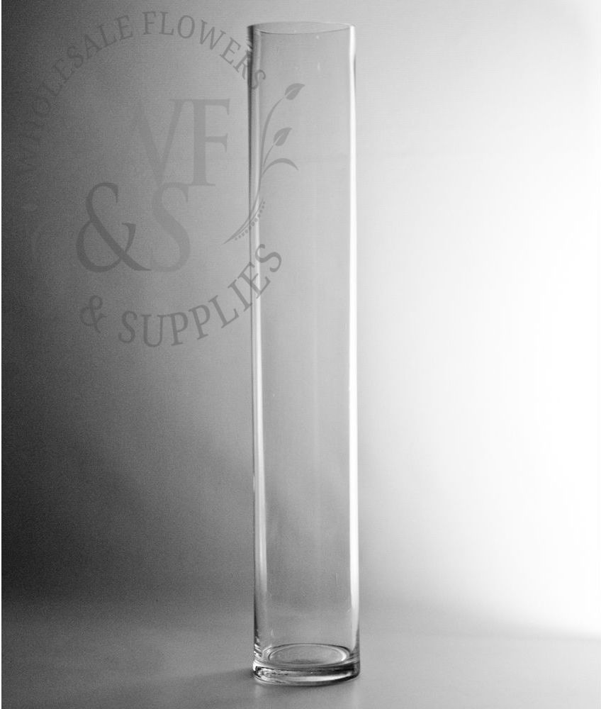 24x4 Glass Cylinder Vase