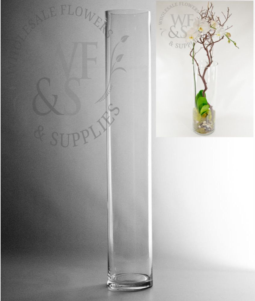 24x4 Glass Cylinder Vase