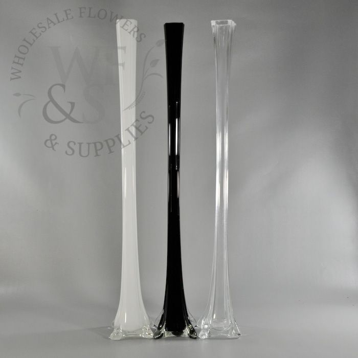 Eiffel Tower Glass Vase 28in