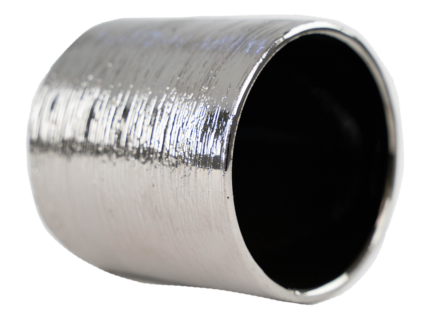 3" Cylinder Ceramic Etched - Silver