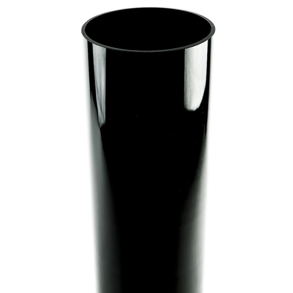 20" x 5" Glass Cylinder Vase - Black