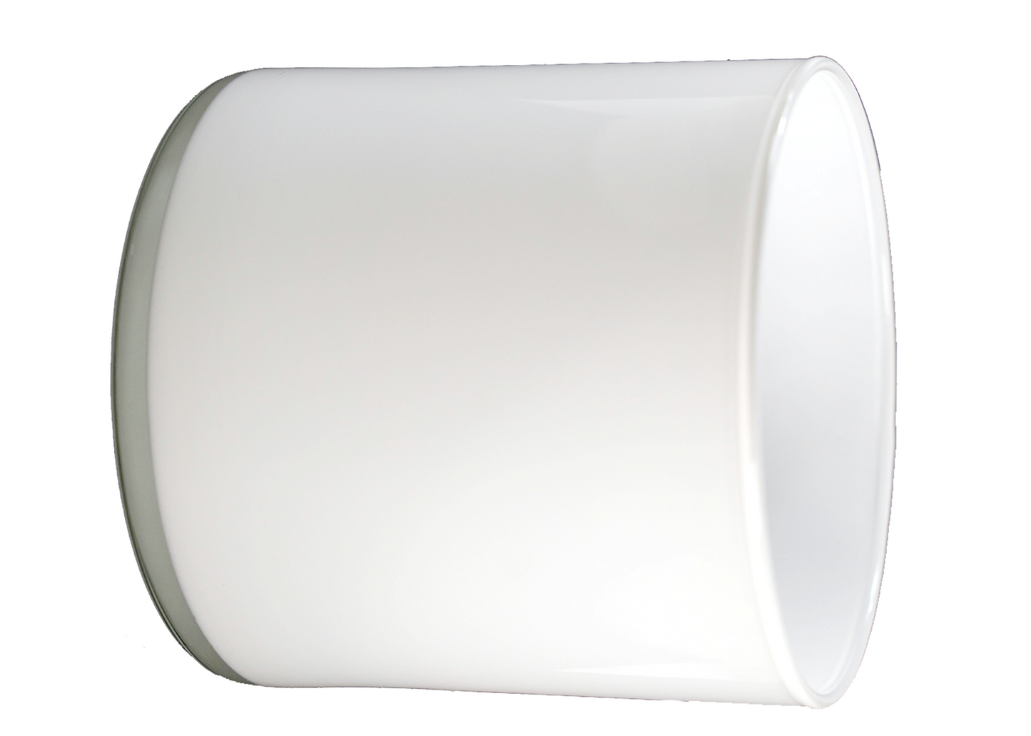 5" x 5" Glass Cylinder - White