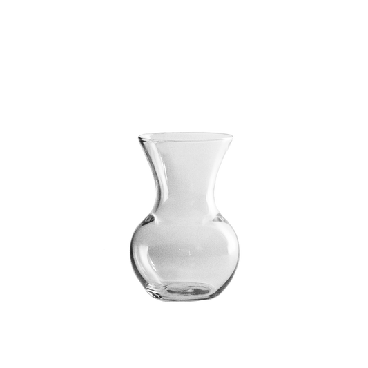 Glass Rose Vase 7"