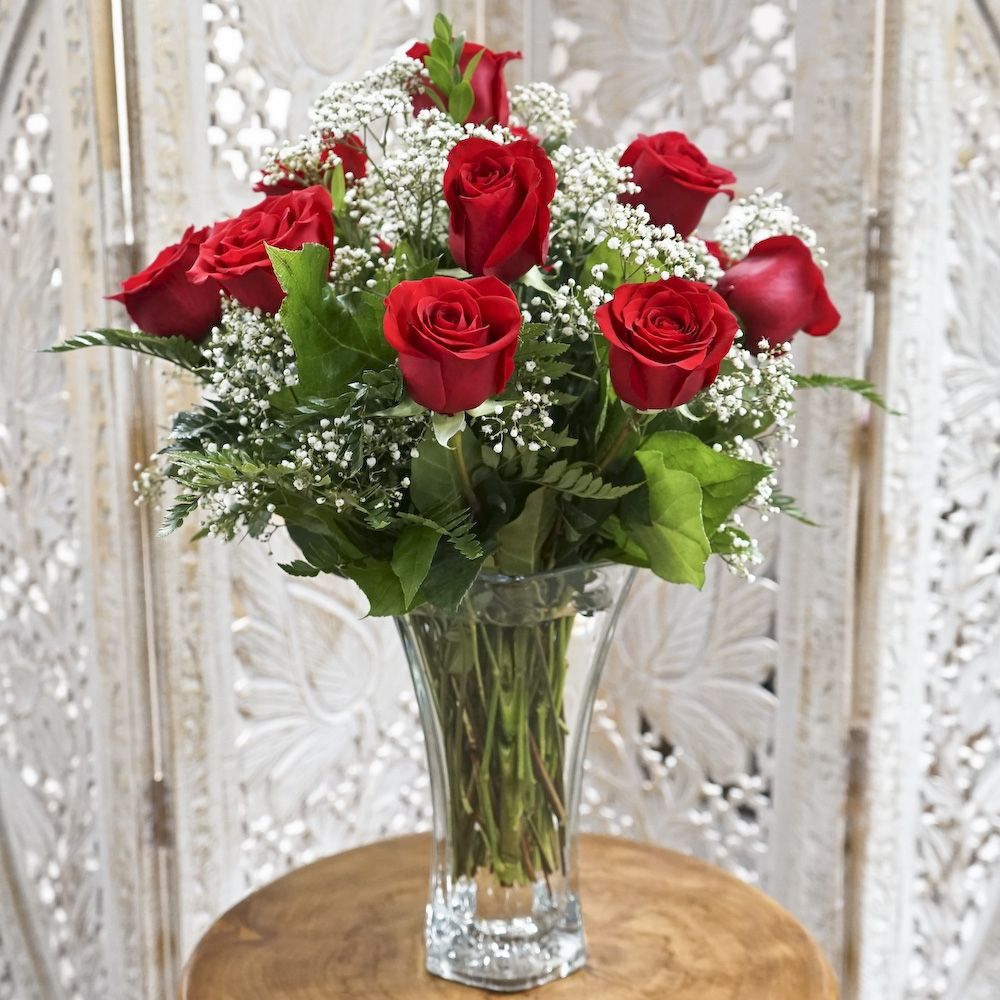 10 " Flared Rose Vase
