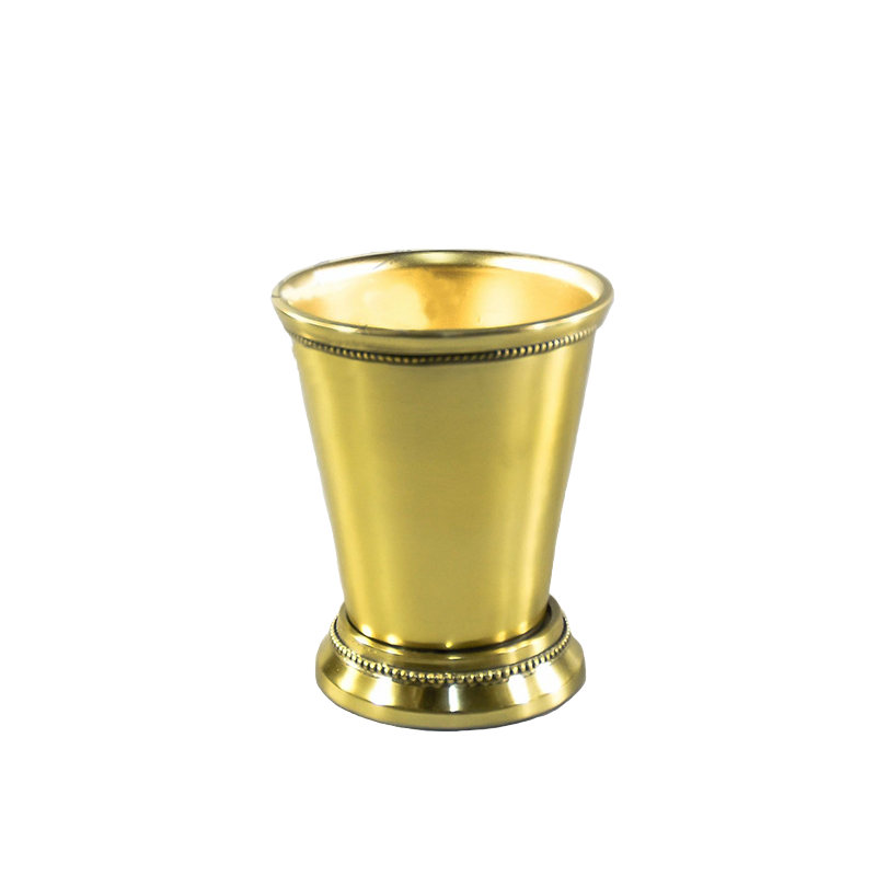 4.4" Gold Aluminum Mint Julep Cup