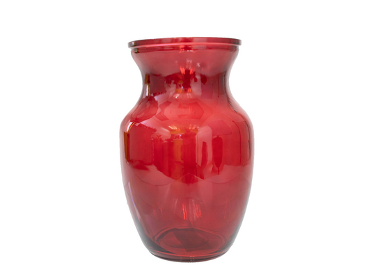 8" Rose Vase - Ruby