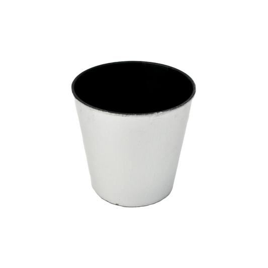 5 inch Recycled Plastic Pot - Silver